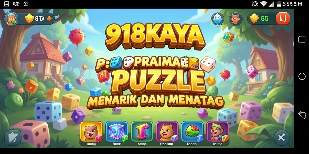 Screenshot gameplay 918KAYA menunjukkan tantangan puzzle yang menarik.