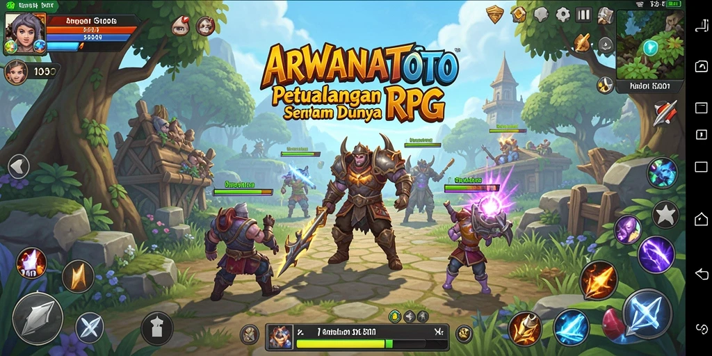 Screenshot menampilkan aksi seru pemain dalam ARWANATOTO.