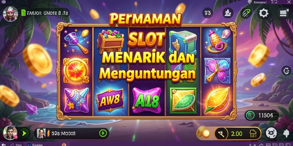 Tampilan gameplay Slot yang mengasyikkan di AW8.