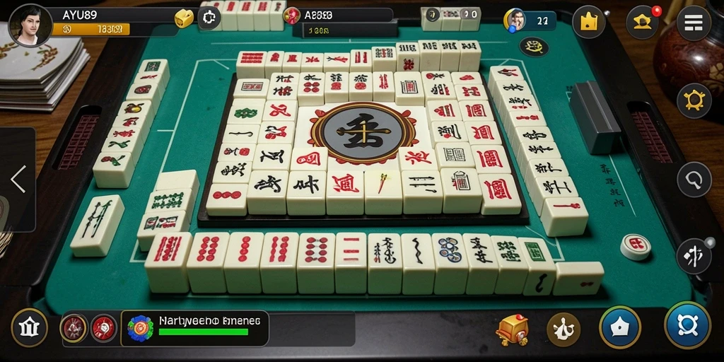 Tampilan gameplay AYU89 yang menarik dan seru saat bermain Mahjong.