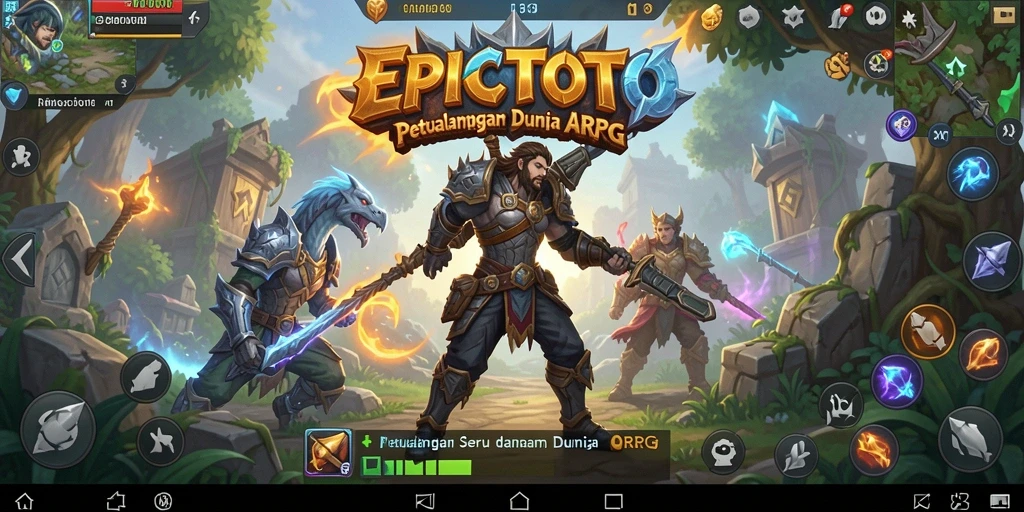 Gameplay EPICTOTO yang mendebarkan dengan pertarungan intens.