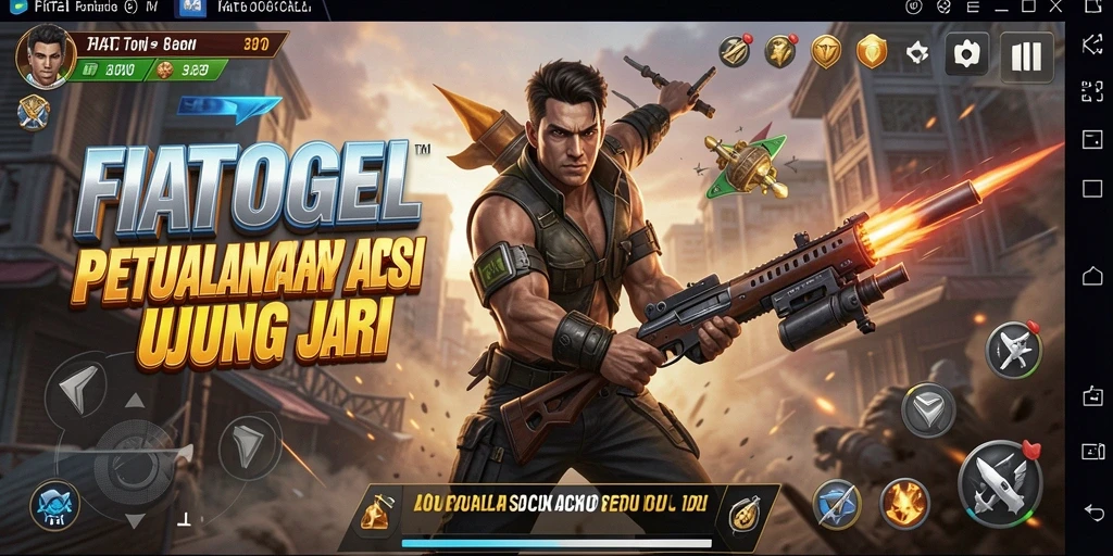 Tangkapan layar gameplay FIATOGEL yang menegangkan dan penuh aksi.
