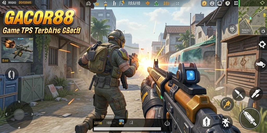 Screenshot menampilkan momen aksi mendebarkan dalam GACOR88.