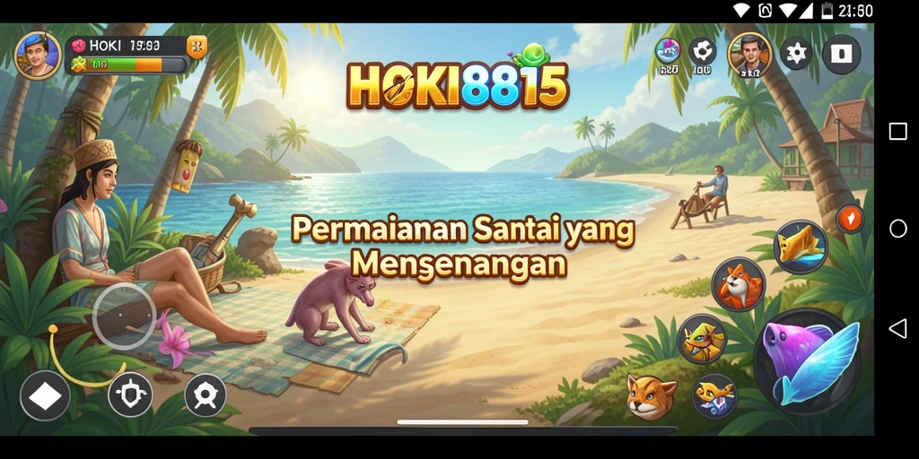 Gambaran gameplay HOKI8815 yang menarik dengan grafis cerah.
