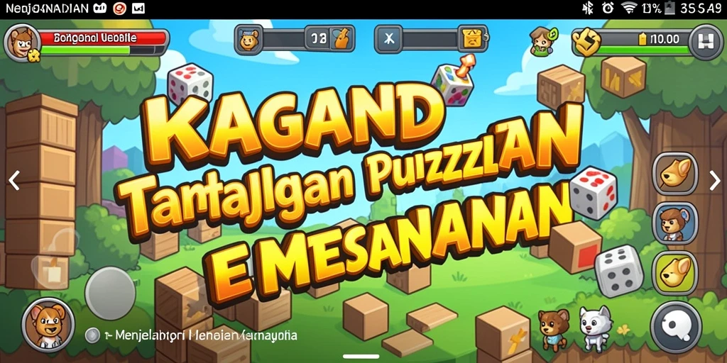 Screenshot gameplay KAGANDAN dengan tantangan puzzle menarik.