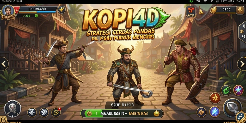 Tampilan gameplay seru dalam KOPI4D dengan strategi mendalam.