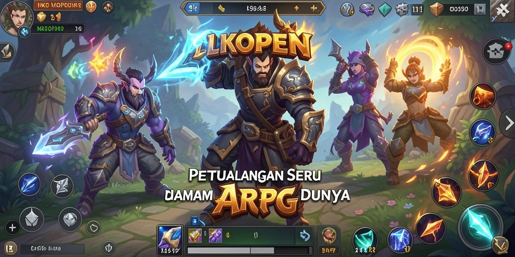 Tampilan menakjubkan dari gameplay ARPG LKOPEN.