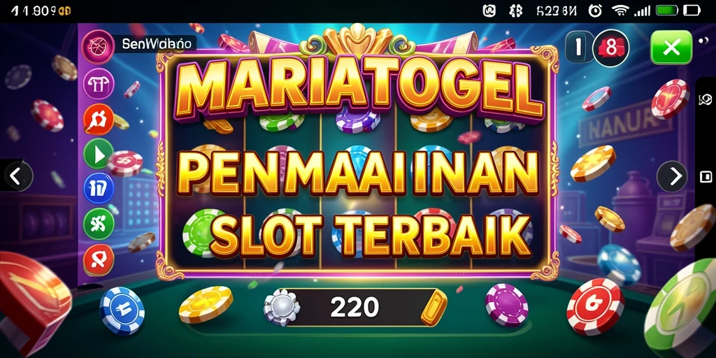 Tampilan gameplay menarik dari MARIATOGEL dengan efek visual yang memukau.