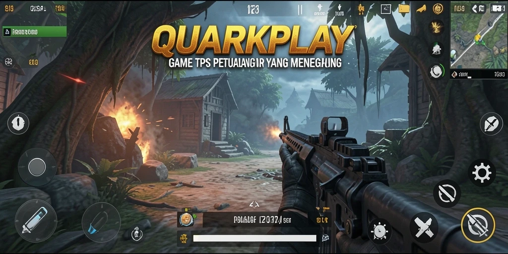 Tampilan dinamis gameplay QUARKPLAY yang mendebarkan.