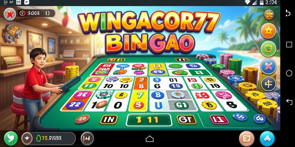 Screenshot gameplay Bingo WINGACOR77 yang menampilkan keseruan bermain.